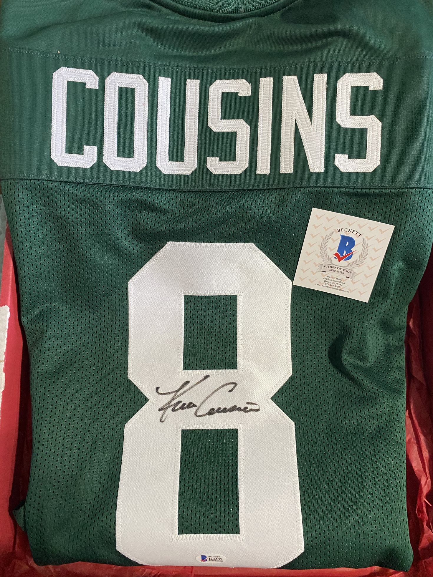 Kirk Cousins Autographed MSU Jersey - Shared Pregnancy Women's Center ...